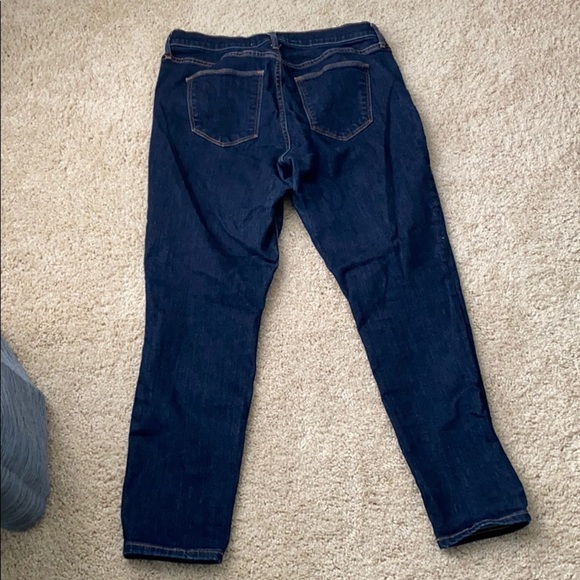 Gap skinny ankle jeans dark indigo size 30r - Picture 3 of 3